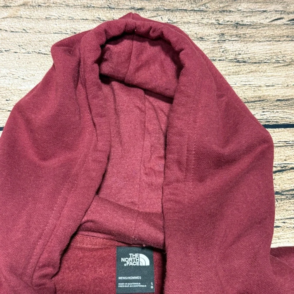 The North Face Hoodie Mens Large Red Telluride Colorado Logo Pullover Sweatshirt